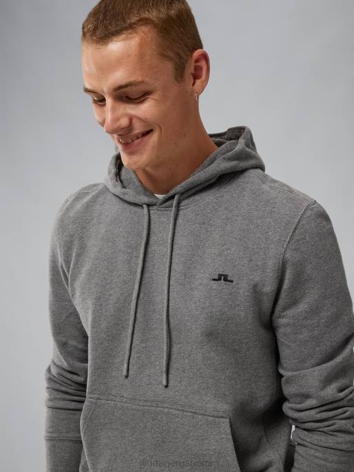 J.Lindeberg hikihuppari miehet keskiharmaa melansi 4VD01087 vaatetus