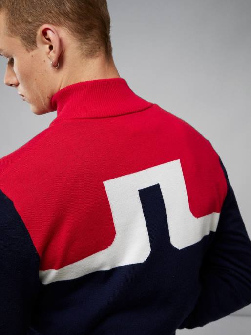 J.Lindeberg jeff tuulitakki villapaita miehet laivasto 4VD02336 vaatetus