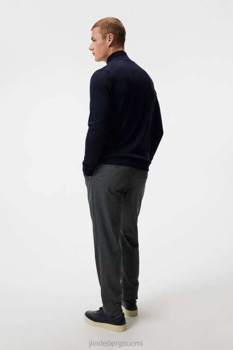 J.Lindeberg kiyan neljännesvetoketjullinen villapaita miehet laivasto 4VD01042 vaatetus