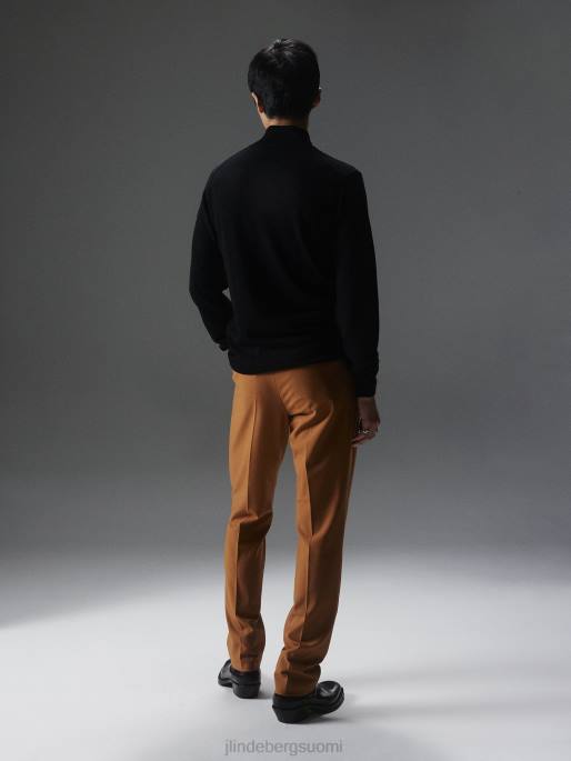 J.Lindeberg kiyan neljännesvetoketjullinen villapaita miehet musta 4VD02274 vaatetus