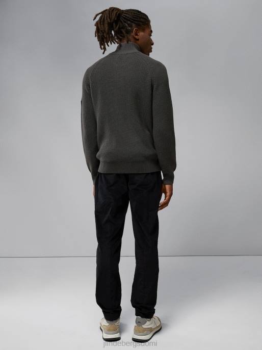 J.Lindeberg kyler villasekoite vetoketjullinen villapaita miehet vulkaaninen tuhka 4VD02303 vaatetus