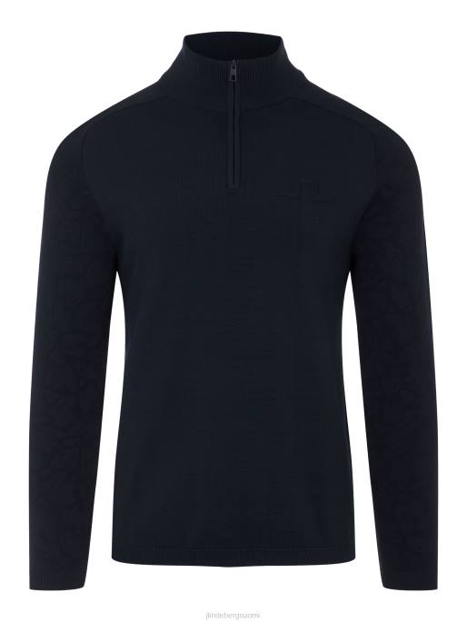 J.Lindeberg luis vetoketjullinen golfpusero miehet laivasto 4VD02373 vaatetus