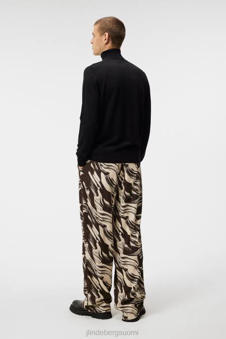 J.Lindeberg lyd merino villapaita miehet musta 4VD01006 vaatetus