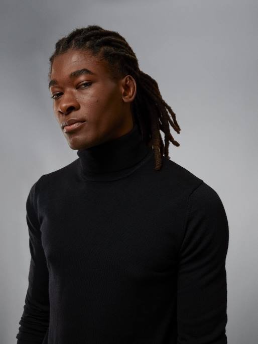 J.Lindeberg lyd merino villapaita miehet musta 4VD02319 vaatetus