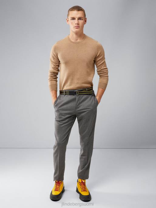 J.Lindeberg lyle merinovilla pusero miehet tiikeriruskea 4VD02324 vaatetus