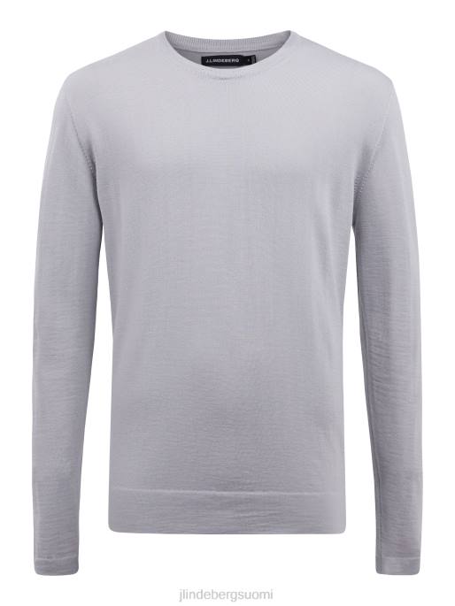 J.Lindeberg nigel silkkivillaneule miehet kiven harmaa 4VD02371 vaatetus