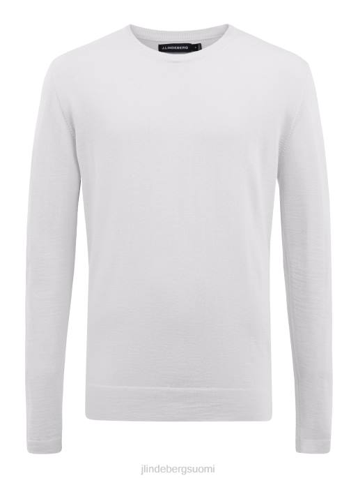 J.Lindeberg nigel silkkivillaneule miehet kuiskaa valkoinen 4VD02372 vaatetus