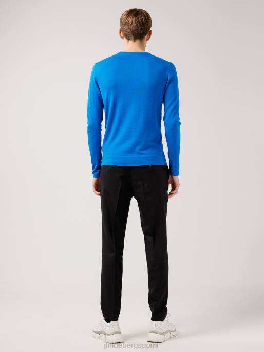 J.Lindeberg nigel silkkivillaneule miehet todellinen sininen 4VD02370 vaatetus