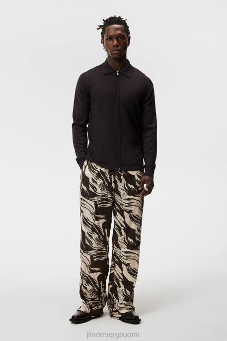 J.Lindeberg nyle merinovilla vetoketjullinen neuletakki miehet delicioso 4VD01012 vaatetus