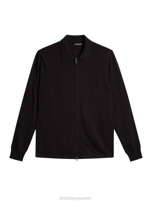 J.Lindeberg nyle merinovilla vetoketjullinen neuletakki miehet delicioso 4VD01012 vaatetus