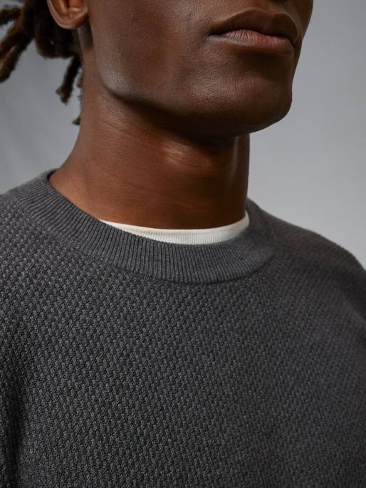 J.Lindeberg oliver-rakenne villapaita miehet vulkaaninen tuhka 4VD02309 vaatetus