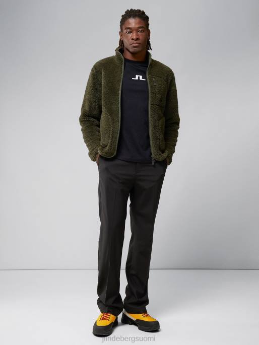 J.Lindeberg patrik pile fleecetakki miehet metsänvihreä 4VD02270 vaatetus