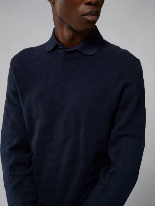 J.Lindeberg pyörteinen pusero miehet siltapyörre laivasto 4VD02346 vaatetus