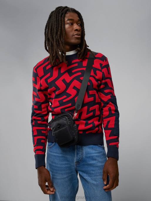 J.Lindeberg pyörteinen pusero miehet siltapyörre punainen 4VD02347 vaatetus