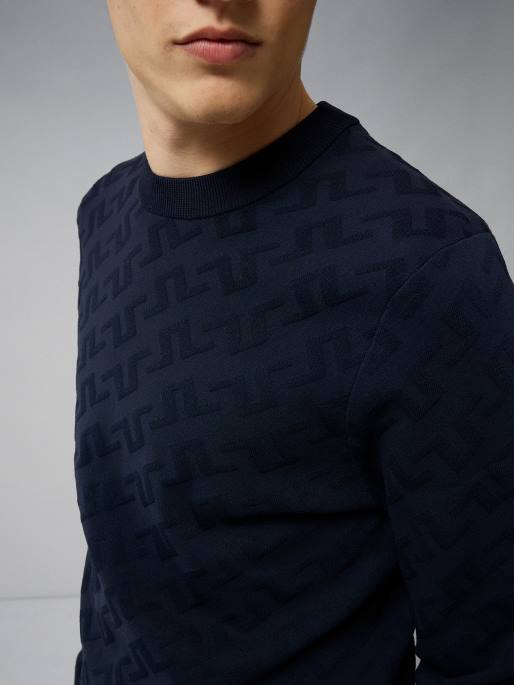 J.Lindeberg siltamonogrammi pusero miehet laivasto 4VD02344 vaatetus