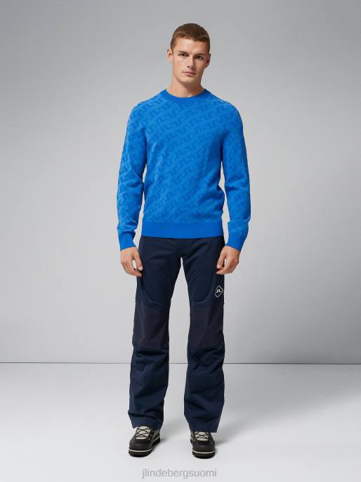 J.Lindeberg siltamonogrammi pusero miehet merensininen 4VD02345 vaatetus