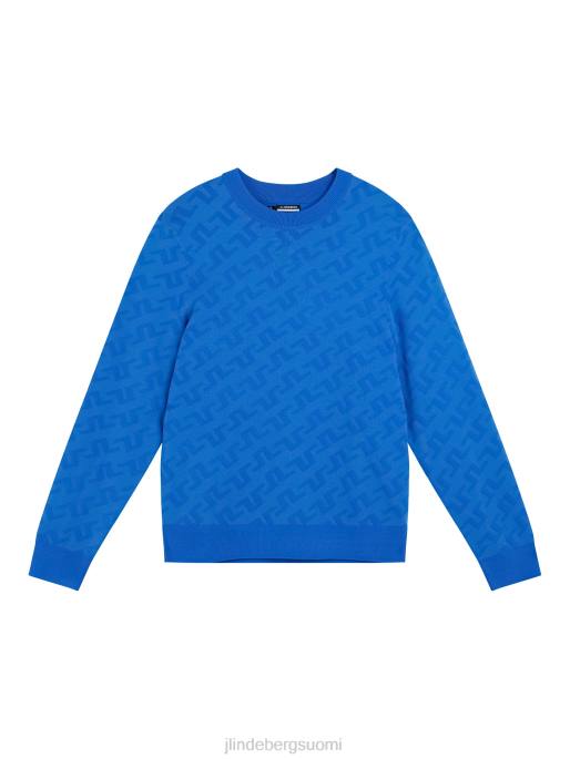 J.Lindeberg siltamonogrammi pusero miehet merensininen 4VD02345 vaatetus