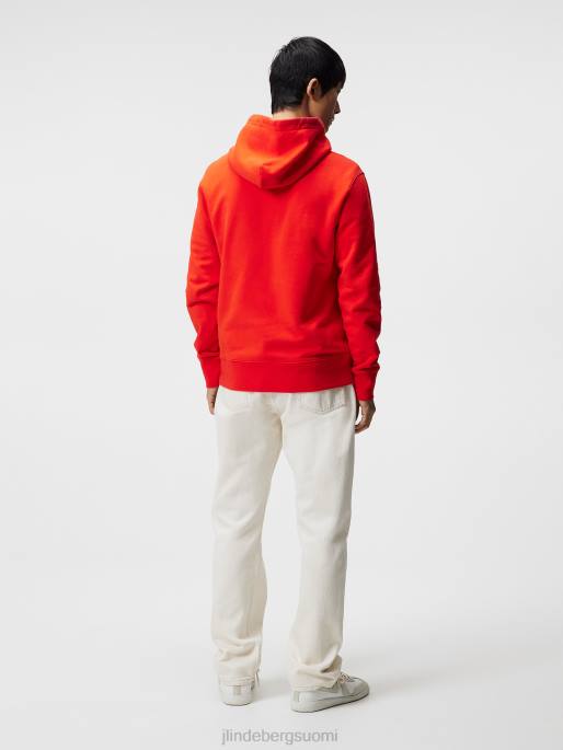 J.Lindeberg siru huppari miehet tulenpunainen 4VD01078 vaatetus