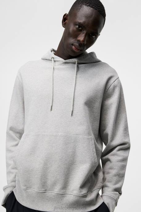 J.Lindeberg siru huppari miehet vaaleanharmaa melansi 4VD01077 vaatetus