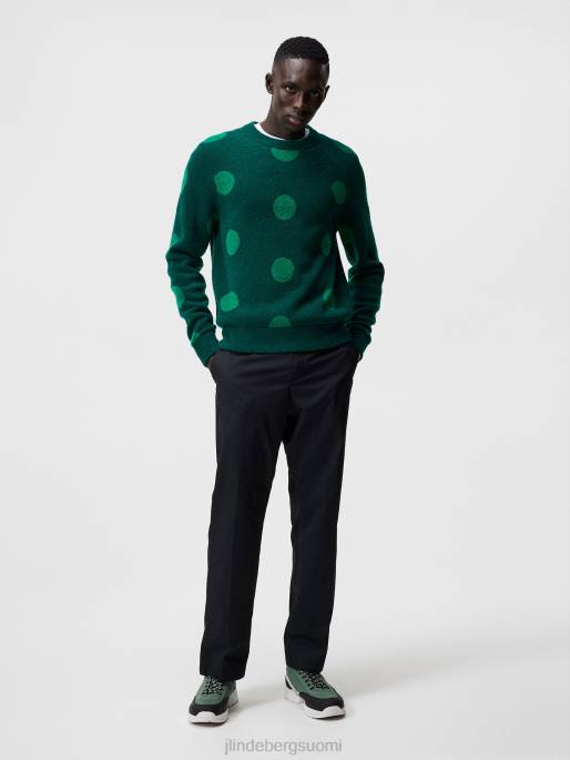 J.Lindeberg täplikäs karvainen jacquard-pusero miehet sademetsä 4VD01047 vaatetus