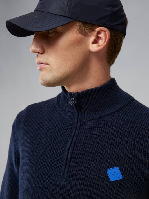 J.Lindeberg timanttivetoketjullinen pusero miehet laivasto 4VD02341 vaatetus