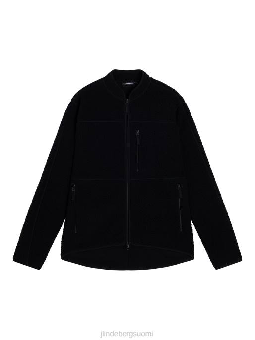 J.Lindeberg tomai pile fleece miehet musta 4VD02289 vaatetus