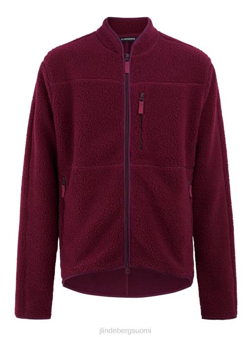 J.Lindeberg tomai pile fleece miehet villi aster 4VD02290 vaatetus