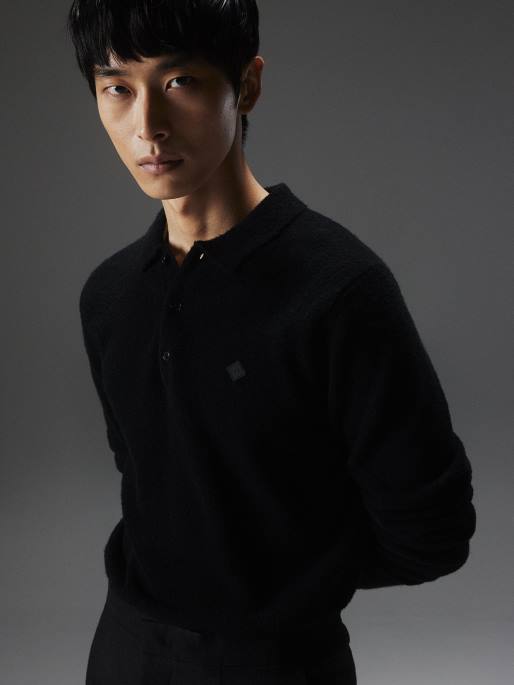 J.Lindeberg yann merino poolopusero miehet musta 4VD02280 vaatetus