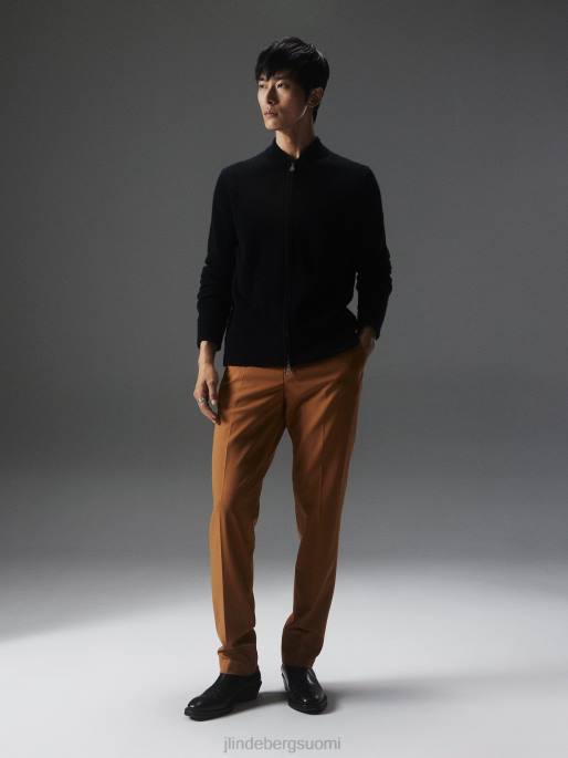 J.Lindeberg yousin merinovilla vetoketjullinen pusero miehet musta 4VD02277 vaatetus