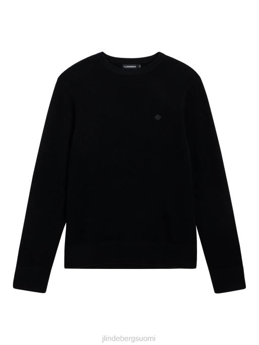 J.Lindeberg yuri merino villapaita miehet musta 4VD02282 vaatetus