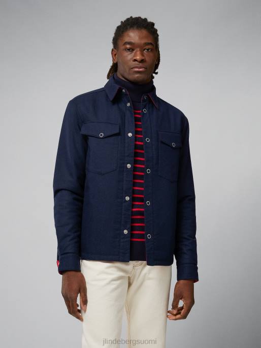 J.Lindeberg Big Bridge käännettävä päällyspaita miehet laivasto 4VD02429 vaatetus