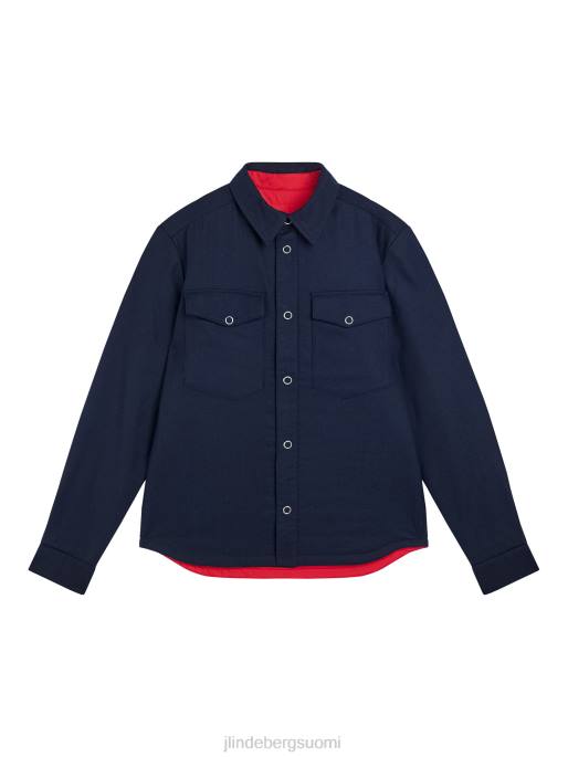 J.Lindeberg Big Bridge käännettävä päällyspaita miehet laivasto 4VD02429 vaatetus