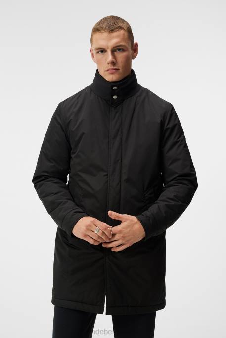 J.Lindeberg Hollis pehmustettu takki miehet musta 4VD0916 vaatetus