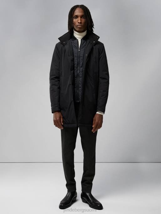 J.Lindeberg Hollis tech pehmustettu takki miehet musta 4VD02408 vaatetus