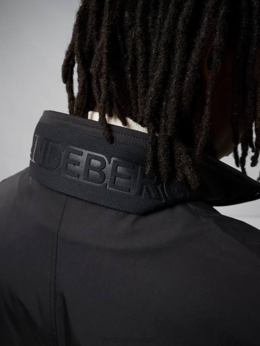 J.Lindeberg Hollis tech pehmustettu takki miehet musta 4VD02408 vaatetus