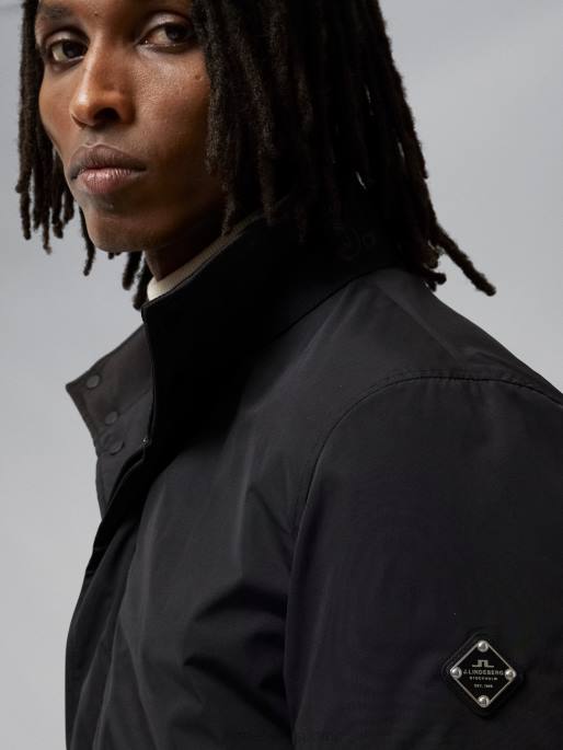 J.Lindeberg Hollis tech pehmustettu takki miehet musta 4VD02408 vaatetus