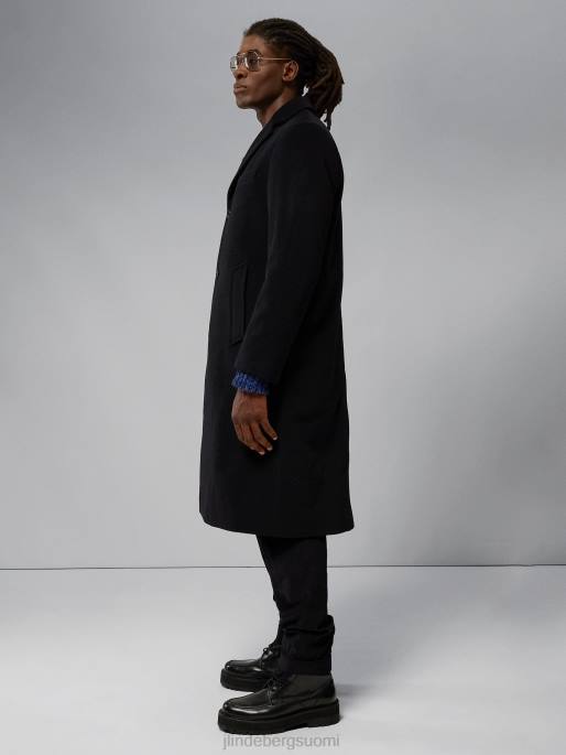 J.Lindeberg burkevillainen kashmir takki miehet musta 4VD02400 vaatetus