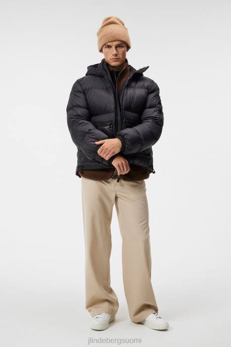 J.Lindeberg duke untuvatakki miehet musta 4VD0914 vaatetus