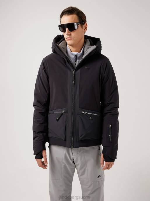 J.Lindeberg edmund hiihtotakki miehet musta 4VD02480 vaatetus