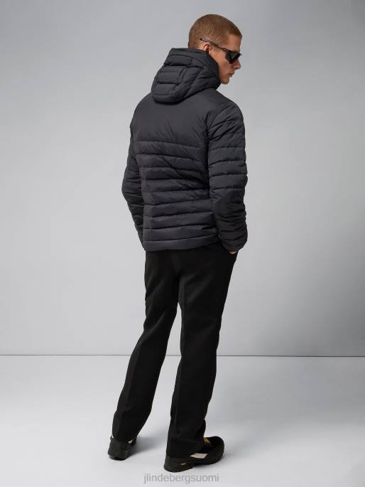 J.Lindeberg hybridi teksti untuvatakki miehet musta 4VD02438 vaatetus