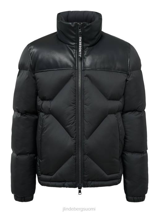 J.Lindeberg lambray puffer takki miehet musta 4VD02411 vaatetus