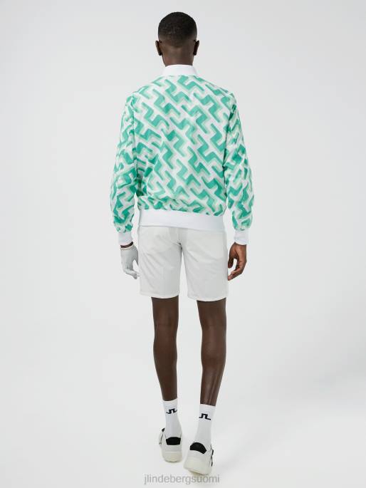 J.Lindeberg lux painettu pommikone miehet vihreä 3d-siltamonogrammi 4VD02451 vaatetus