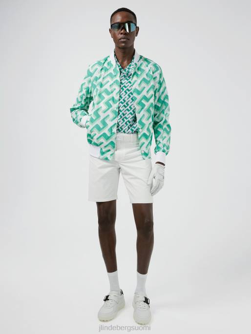 J.Lindeberg lux painettu pommikone miehet vihreä 3d-siltamonogrammi 4VD02451 vaatetus