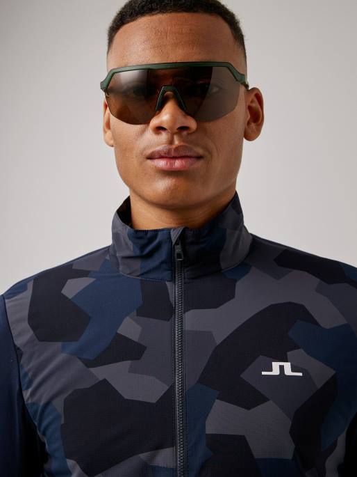 J.Lindeberg packlight print -golftakki miehet laivaston naamio 4VD02497 vaatetus