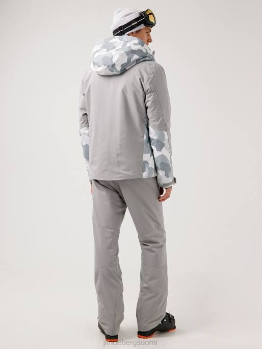 J.Lindeberg perusleirin laskettelutakki miehet harmaa camo 4VD02476 vaatetus