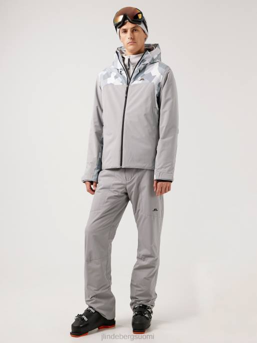 J.Lindeberg perusleirin laskettelutakki miehet harmaa camo 4VD02476 vaatetus