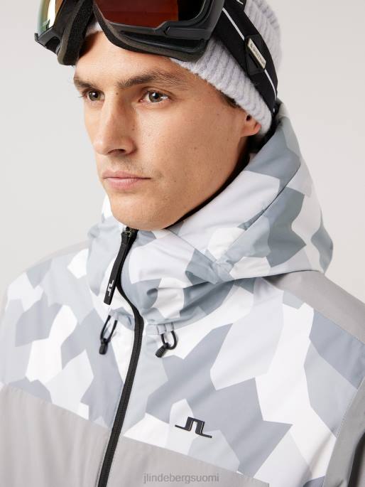 J.Lindeberg perusleirin laskettelutakki miehet harmaa camo 4VD02476 vaatetus