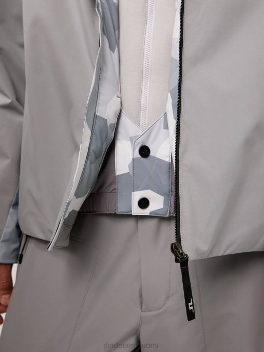 J.Lindeberg perusleirin laskettelutakki miehet harmaa camo 4VD02476 vaatetus