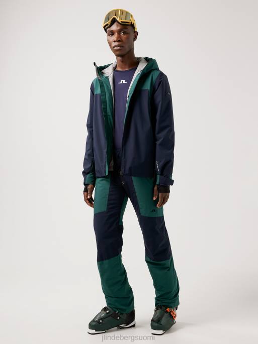 J.Lindeberg perusleirin laskettelutakki miehet puulinjan vihreä 4VD02475 vaatetus