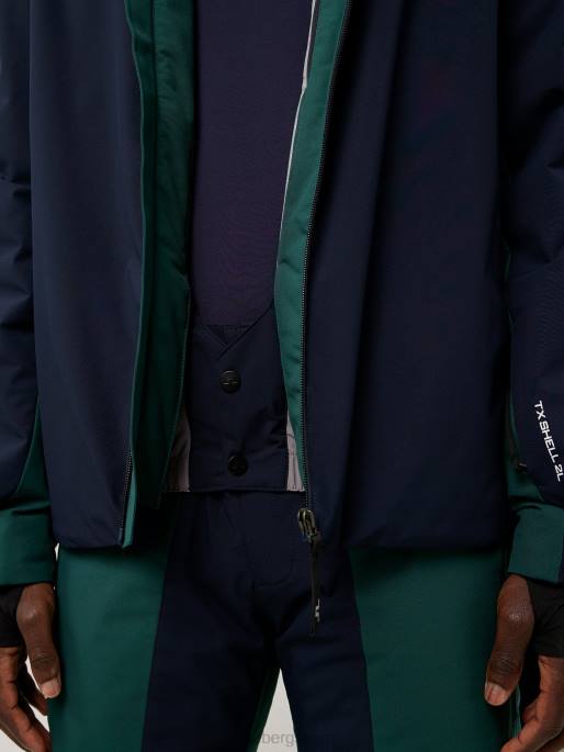 J.Lindeberg perusleirin laskettelutakki miehet puulinjan vihreä 4VD02475 vaatetus